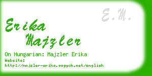 erika majzler business card